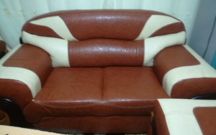 Leather & Fabric Sofa set