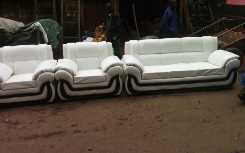 Leather & Fabric Sofa set