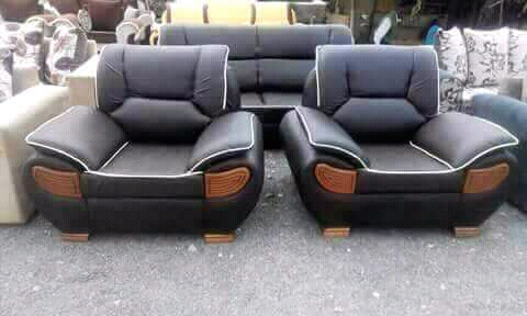 Leather & Fabric Sofa set