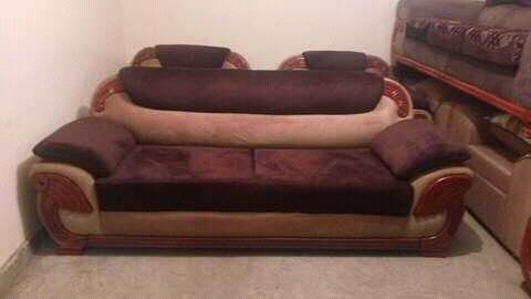 Leather & Fabric Sofa set