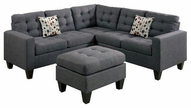 Leather & Fabric Sofa set