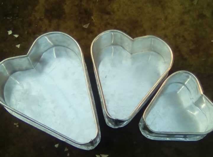 Baking Tins Round/Heart/Square Tin Cakes/Bread-All Sizes{Aluminium & Alu-zinc}