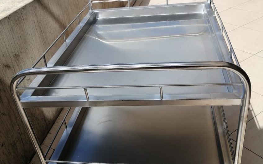 Serving Food Trolley-Stainless Steel