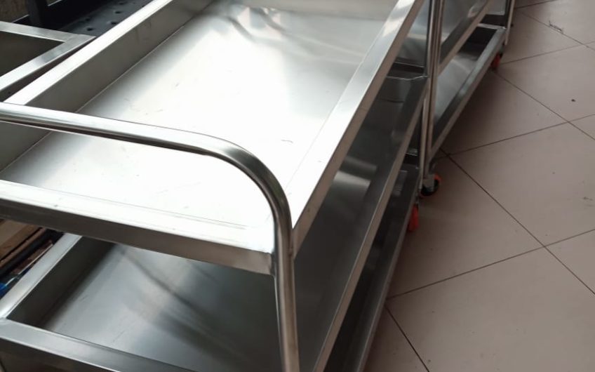 Serving Food Trolley-Stainless Steel